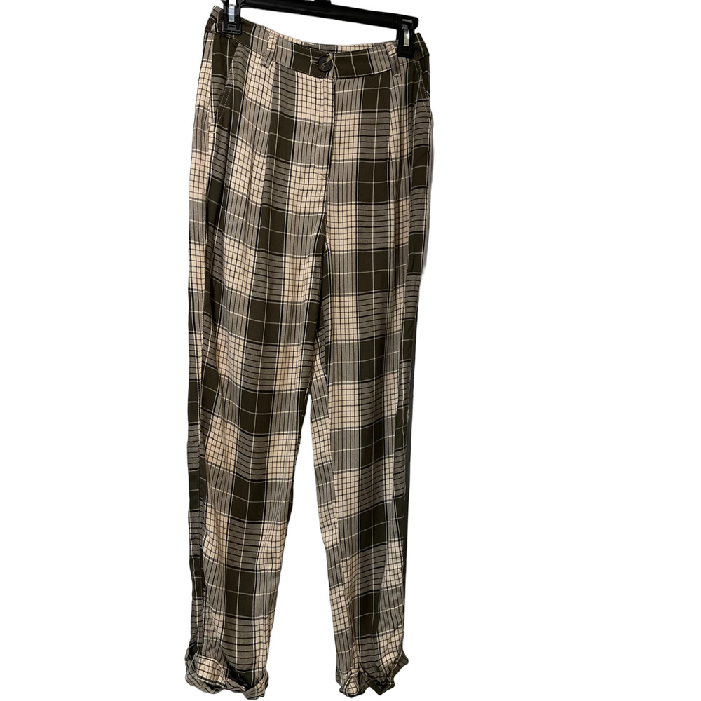 TopShop NWT Plaid Viscose Pants Size US 4